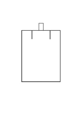 Estuche polipiel blanco para colgante de joyería bisutería joyas FR-3-C-B