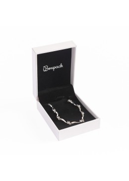 Estuche polipiel blanco para colgante 59x79x24 mm. FR-3-C-N