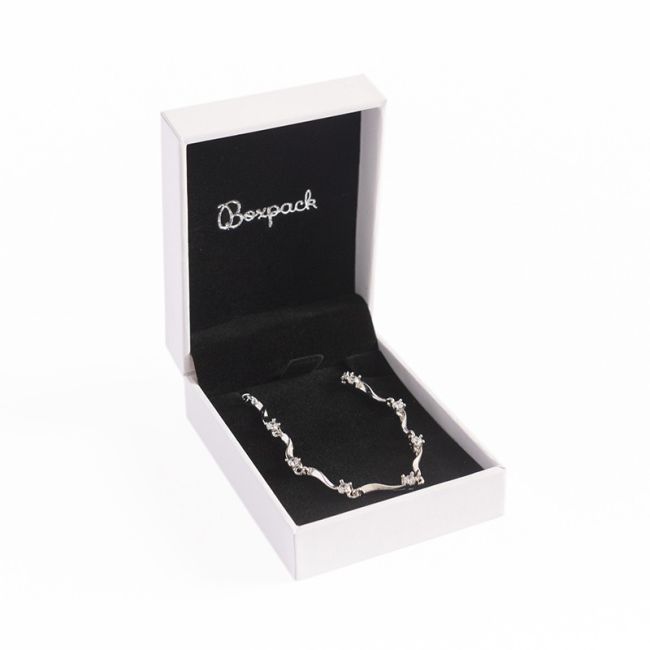 Leatherette pendant box, white 59 x 79 x 24 mm FR-3-C-N