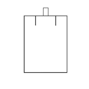 Black faux leather case for C-3-C costume jewellery pendants