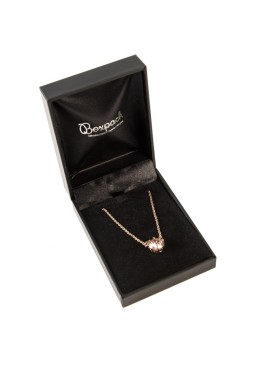 Estuche polipiel negro para colgante 59x79x24 mm. C-3-C