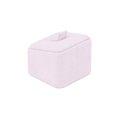 Présentoir à bague 38 x 38 x 30 mm CD-S111 - microfibre Lilas clair MF-97
