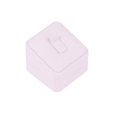 Espositore per anelli 38 x 38 x 30 mm CD-S111 - microfibra Lilla chiaro MF-97