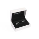 Estuche polipiel blanco para alianzas 74x48x40 mm. FR-8-A-N