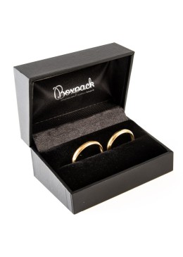 Estuche polipiel negro para alianzas 74x48x40 mm. C-8-A