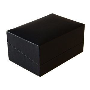 Schwarzes Trauringetui aus Kunstleder 74 x 48 x 40 mm C-8-A