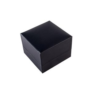 Leatherette ring box, black 70 x 70 x 50 mm C-10-SP