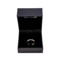 Estuche polipiel negro para anillo 70x70x50 mm. C-10-SP