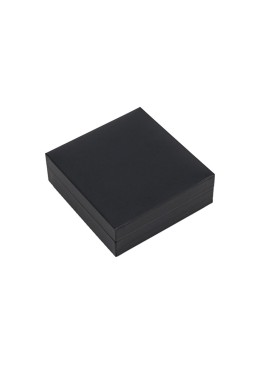 Estuche polipiel negro para pendientes 87x91x30 mm. C-4-P