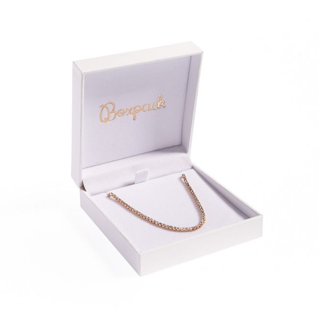 Estuche polipiel blanco para colgante 87x91x30 mm. FR-4-C-B