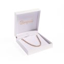 Estuche polipiel blanco para colgante 87x91x30 mm. FR-4-C-B