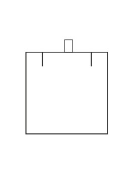 Estuche polipiel blanco para colgante de joyería bisutería joyas FR-4-C-N