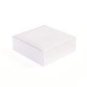 Estuche polipiel blanco para conjunto 87x91x30 mm. FR-4-J-N