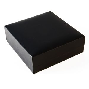 Estuche polipiel negro para conjunto 87x91x30 mm. C-4-J