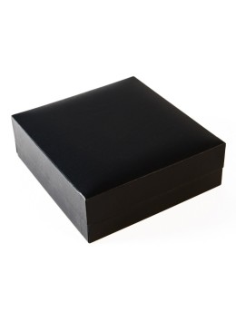 Estuche polipiel negro para conjunto 87x91x30 mm. C-4-J