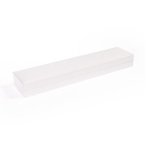 Estuche polipiel blanco para pulsera 219x55x22 mm. FR-5-PE-B