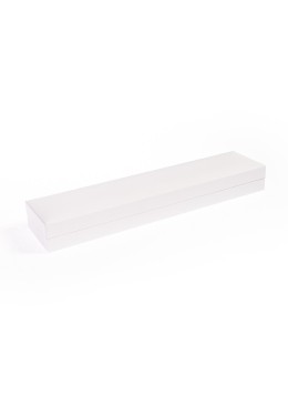 Estuche polipiel blanco para pulsera 219x55x22 mm. FR-5-PE-N