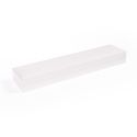 Estuche polipiel blanco para pulsera 219x55x22 mm. FR-5-PE-N