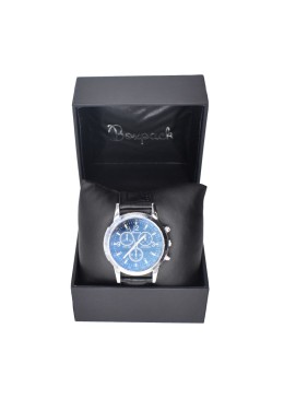 Estuche polipiel negro para reloj 90x90x75 mm. C-6-R