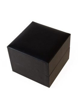 Estuche polipiel negro para reloj 90x90x75 mm. C-6-R