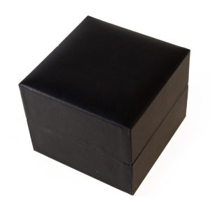 Estuche polipiel negro para reloj 90x90x75 mm. C-6-R