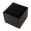 Schwarzes Uhrenetui aus Kunstleder 90 x 90 x 75 mm C-6-R