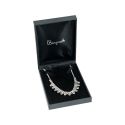 Estuche polipiel negro para collar 110x155x34 mm. C-15-C