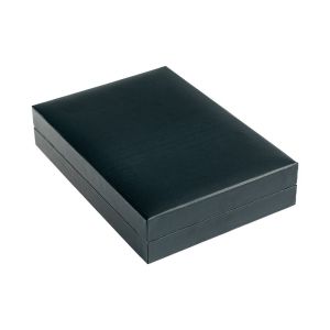Estuche polipiel negro para collar 110x155x34 mm. C-15-C