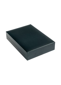 Estuche polipiel negro para collar 110x155x34 mm. C-15-C