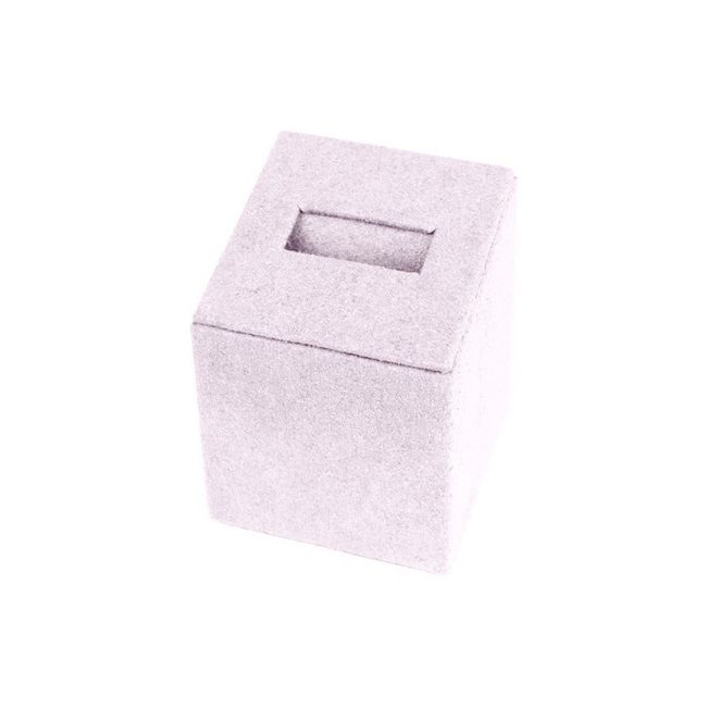 Expositor para anel 46 x 46 x 58 mm CD-S122 - microfibra Lilás claro MF-97
