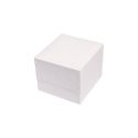Astuccio in similpelle per anello, bianco 60 x 65 x 50 mm C-11-S-B