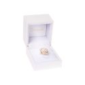 Estuche polipiel blanco para anillo 60X65X50 mm. C-11-S-B