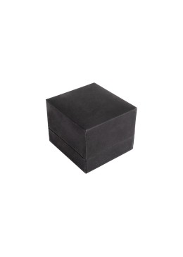 Estuche polipiel negro para anillo 60X65X50  mm. C-11-S-N