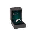 Estuche polipiel negro para anillo 60X65X50  mm. C-11-S-N