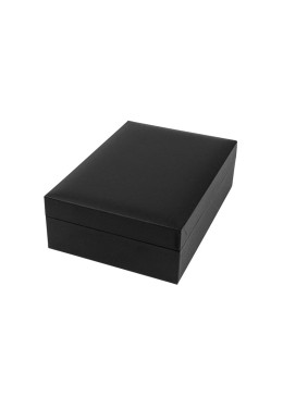 Estuche polipiel negro para medalla con cordon 110x155x50 mm. C-15-MC