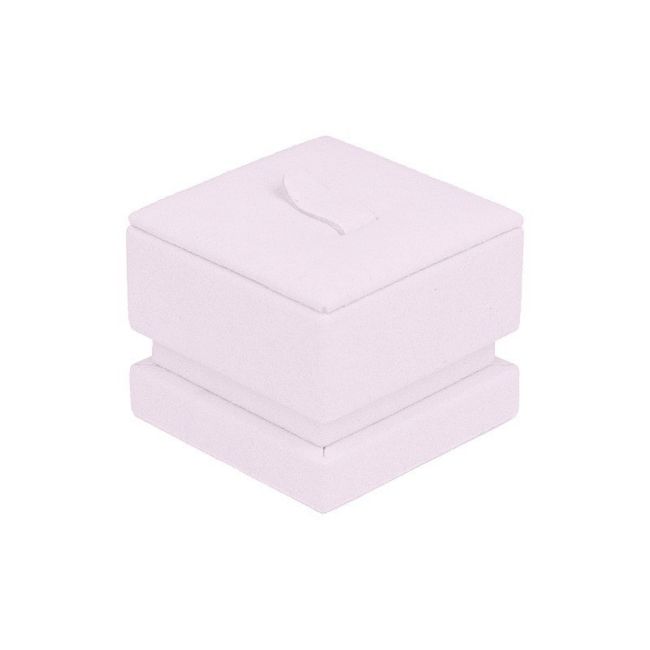 Espositore per anelli 50 x 50 x 35 mm CD-S141 - microfibra Lilla chiaro MF-97