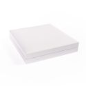 Estuche polipiel blanco para collar 160x160x35 mm. FR-7-C-N