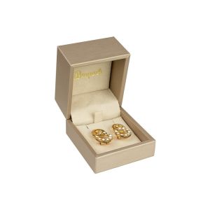 ESTUCHE PARA PENDIENTES COLOR CHAMPAGNE 62x67x56 Mm. MT-1-P