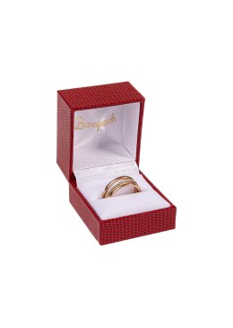 Estuche para anillo de joyería bisutería 47X52X41 mm rojo LZ-2-S
