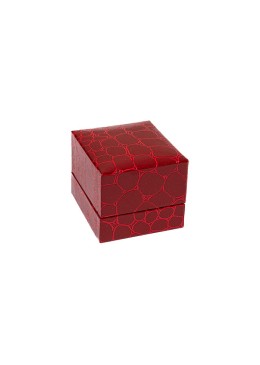 Estuche para anillo de joyería bisutería 47X52X41 mm rojo CR-2-S