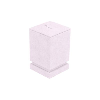 Présentoir à bague 50 x 50 x 75 mm CD-S143 - microfibre Lilas clair MF-97