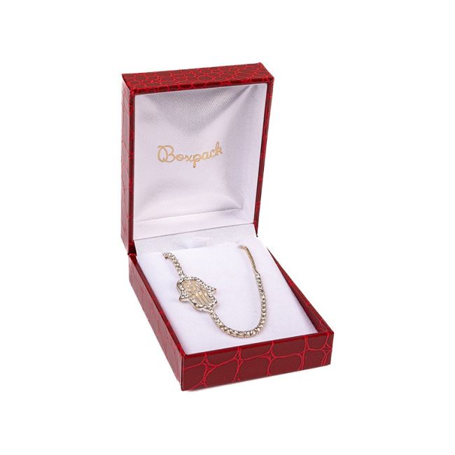 Estuche para colgante de joyería bisutería 60X80X32 mm rojo CR-3-C