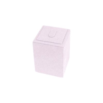 Présentoir à bague 45 x 45 x 64 mm CD-S151 - microfibre Lilas clair MF-97