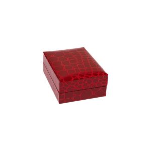 Estuche para pendientes de joyería bisutería 60X80X32 mm rojo CR-3-P