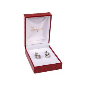 Estuche para pendientes de joyería bisutería 60X80X32 mm rojo CR-3-P