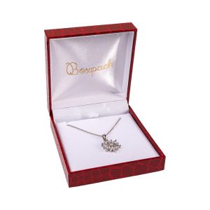Écrin pour pendentif, rouge 86 x 91 x 32 mm CR-4-C