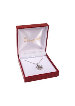 Estuche para colgante de joyería bisutería 86X91X32 mm rojo CR-4-C