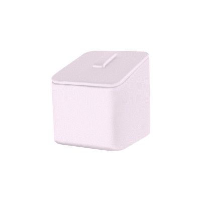 Espositore per anelli 50 x 50 x 54 mm CD-S161 - microfibra Lilla chiaro MF-97