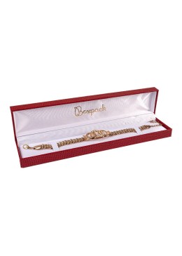 Estuche para pulsera de joyería bisutería 227X50X28 mm rojo LZ-5-PE