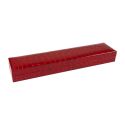 Estuche para pulsera de joyería bisutería 227X50X28 mm rojo CR-5-PE